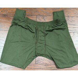 Cabelas Base layer Pants Mens S Green Thermal Underwear Hunting Camping Outdoor